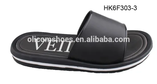 Men Bathroom Slippers PVC Upper Slippers Customized Logo Slides Sandals