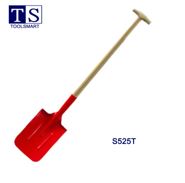 Garden Digging Flat Spade Shovel with Wooden Handle