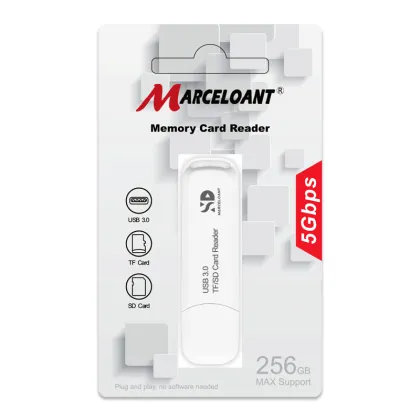 Marceloant High Speed Micro Flash drives card reader TF SD Card Reader USB 3.0 With Lid Adapter Memory Card Reader