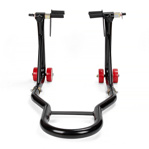 Adjustable Spool Paddock Front Steel Motorcycle Wheel Stand