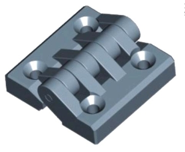 Nylon Stahl Pin Schranktür externes Scharnier