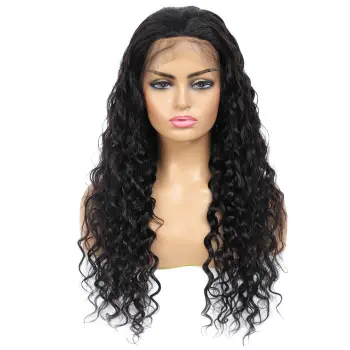 Water Wave HD Lace Human Hair Wigs for Black Women Brazilian Virgin Hair Water Wave HD Lace Front Wig with Baby Hair