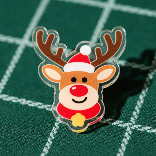 Festive Christmas Badge with Ornament Design