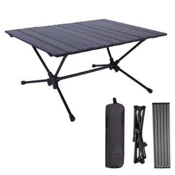 Adjustable Portable Camping Picnic Table - Mini Barbecue Station