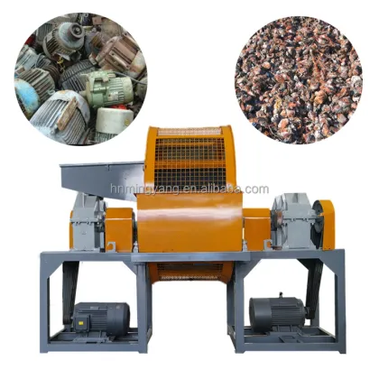 Double Shaft Commercial Kitchen Waste Shredder for Scrap Car Tires and Metals