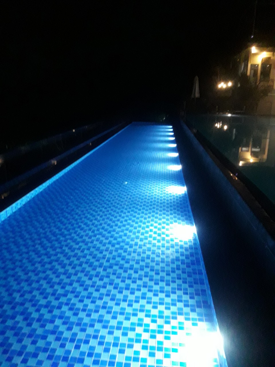 Pool light installation in Malaysia