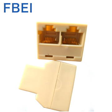 RJ45 8P8C 네트워크 케이블 3-way 8P8C