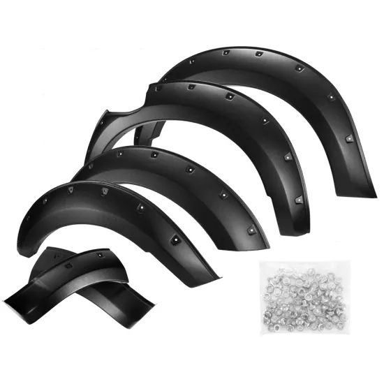 Black Wrinkle Fender Flares for Nissan Navara D23 NP300 2014-2018