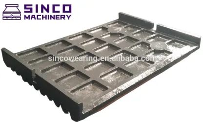 High Manganese Metso SHANBAO Jaw Plate -- Casting Steel Jaw Crusher spare Parts