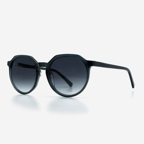 Oval and Architectural lines Acetate Women's Sunglasses