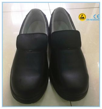 Good quality black color microfiber leather upper PU outsole clean room ESD shoes