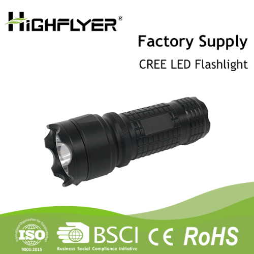 Highflyer bright 150 lumens aluminum alloy led torch 3*AA batteries powered flashlight