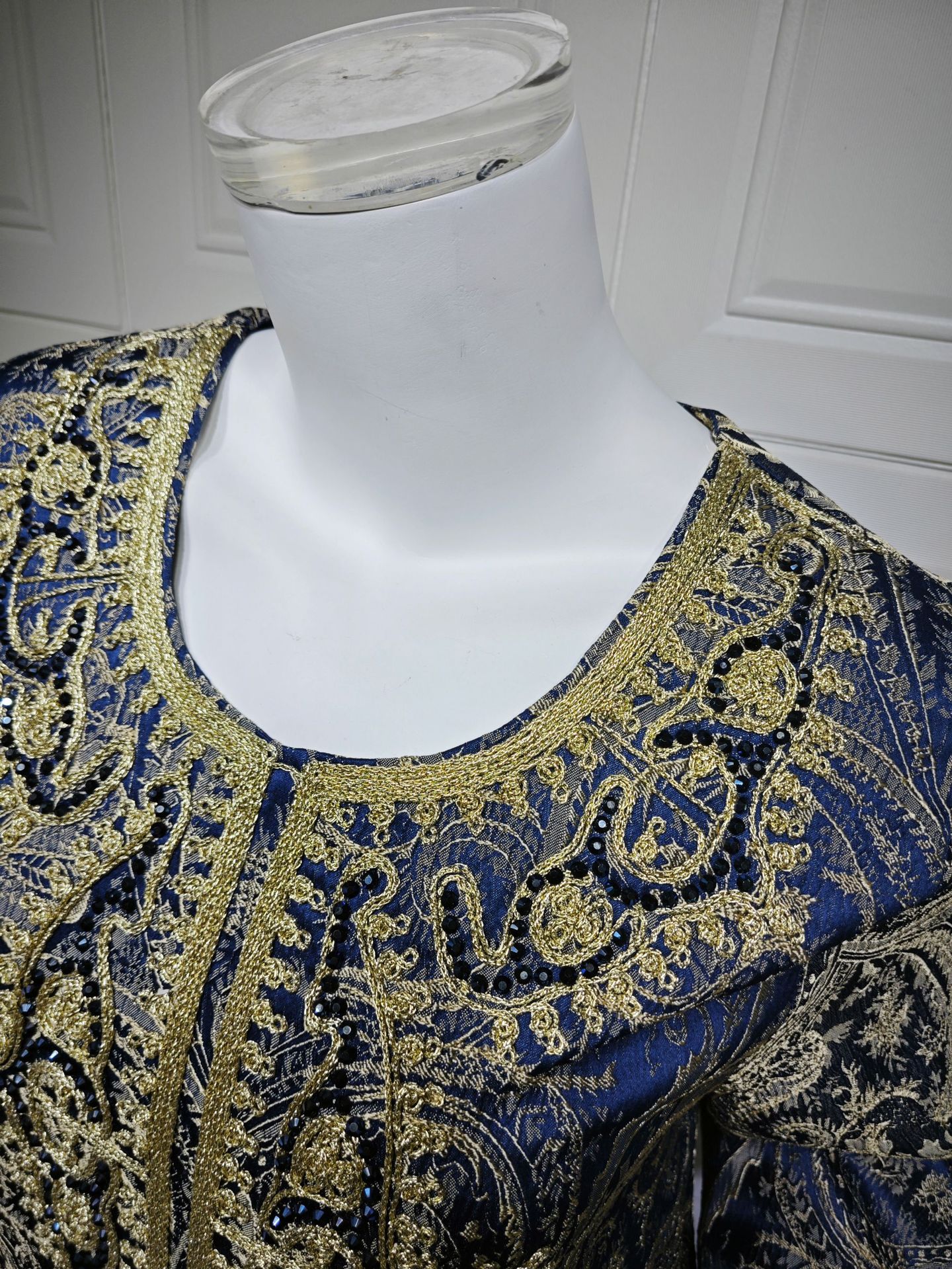 Embroidery Abaya Dress AB487 (10)