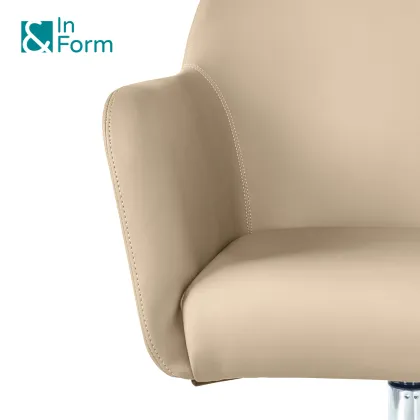 PU Leather Swivel Lifting Armchair for VIP Guests and Business Offices