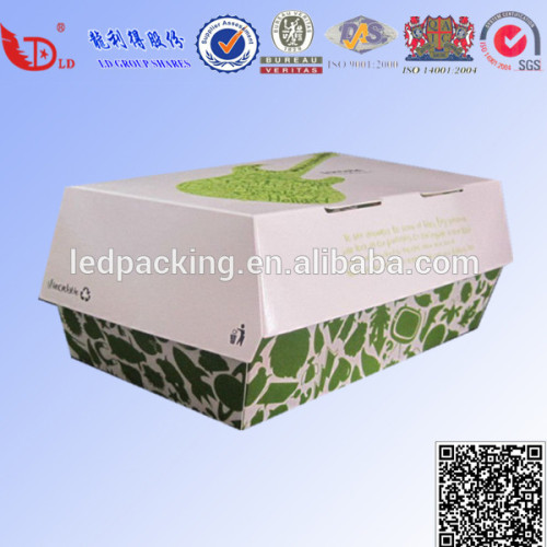 hot sale recycled kraft paper food packaging lunch box