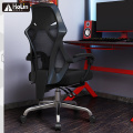 Cadeira executiva de escritório de tecido para computador com apoio de pés