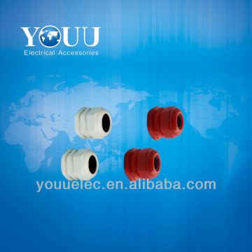 White/Black IP68 nylon waterproof pg9 cable gland