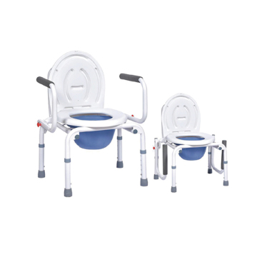 Aluminium folding commode chair for sale