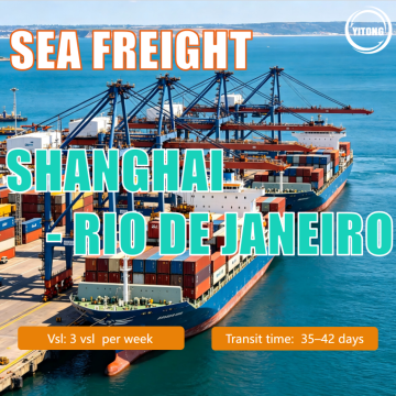 Från Shanghai till Rio de Janeiro sjöfrakt