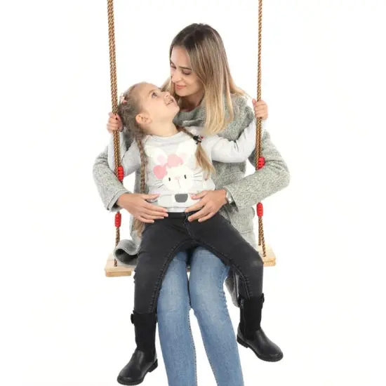 Indoor Outdoor Playhouse Wooden Children Outdoor Garden Swings Adults And Children Swing Wooden Toy Swing With Rope Toys Kids