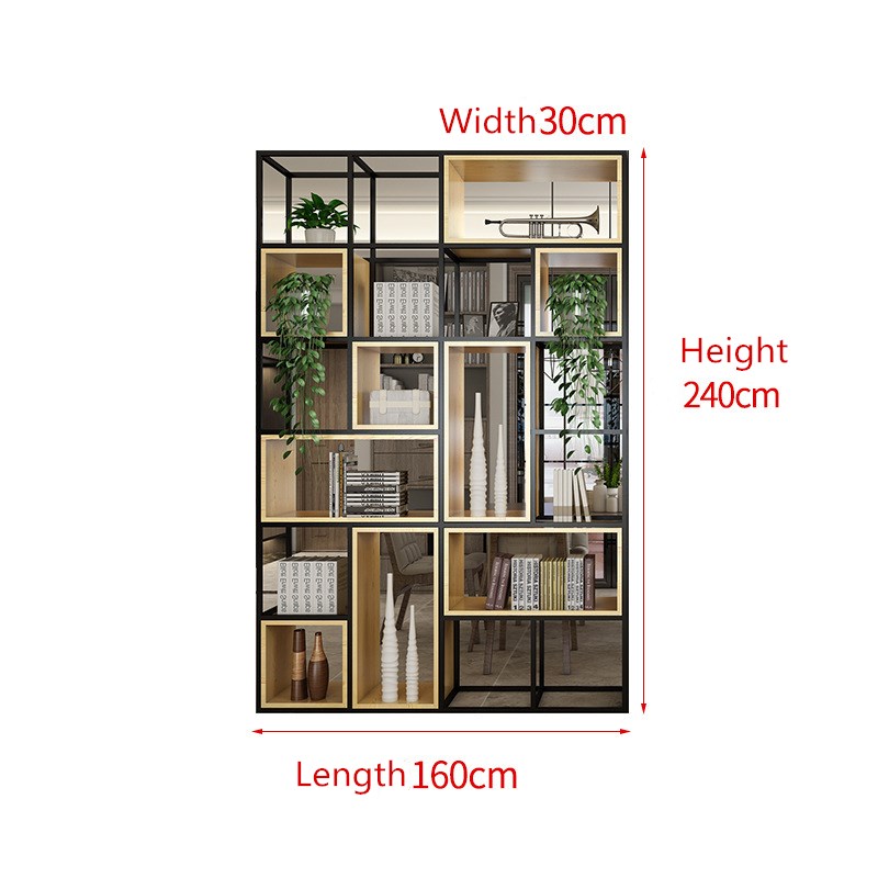 Wood Bookcase For Livingroom