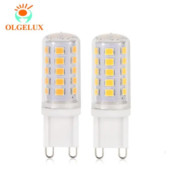 High Quality G9 4W 120V Strobo-Free LED Bulb High Brightness 400lm Ceramic+PC Mini Corn