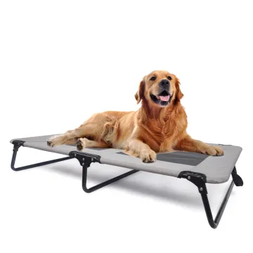 Elevated Cooling Pet Bed: Strong Mesh & Steel Structure for Indoor/Outdoor Use
