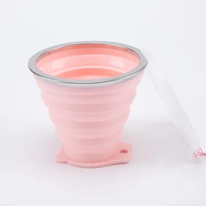 Portable Folding Silicone Reusable Collapsible Sports Water Bottle