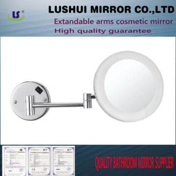 2014 hottest European bathroom magnify shaving LED mirror