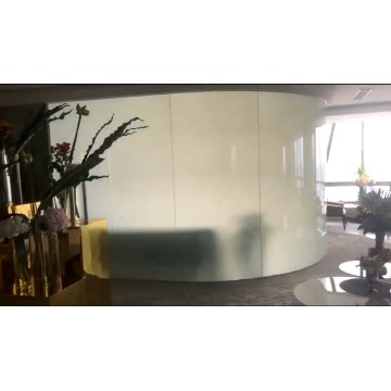 Elektryczne szklane drzwi prywatność przyciemnianie filmu zakrzywione szkło