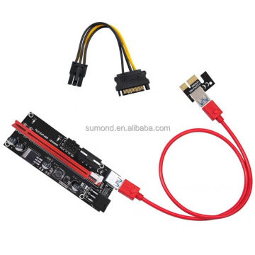 PCI -E 6pin 1x do 16x adapter Extender - VER009S USB 3.0 PCIE Power GPU Riser