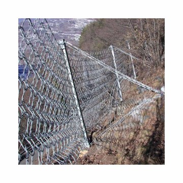 Netización de protección de pendiente flexible para protección contra caídas de roca