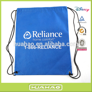 advertising supermarket promotional non woven drawstring bag