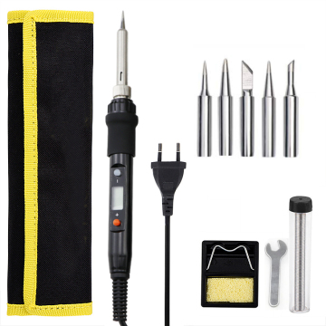 80W LCD Adjustable Temperature Soldering Iron Welding Repair Tools