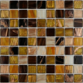 Mosaicos de vidrio de línea de oro de nebulosa vintage