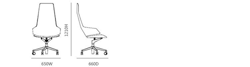 Height-Adjustable Task Chair