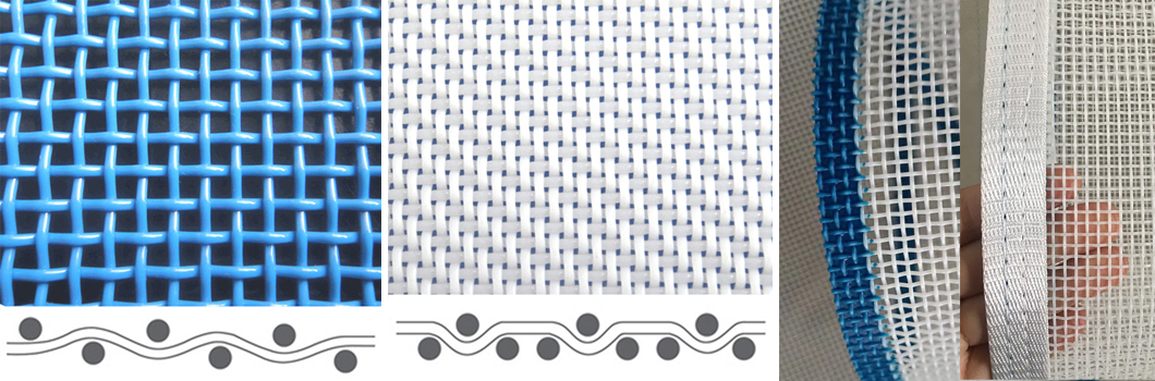 plain woven filter belt