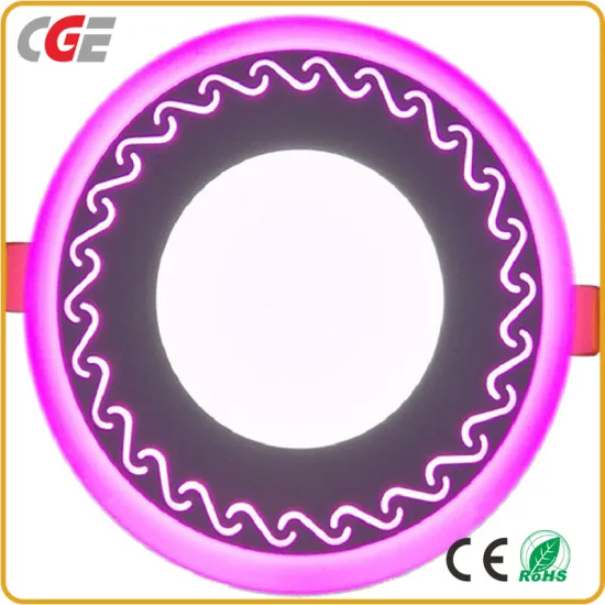 LED Panel Light 6+3W/12+4W/18+6W Round Square Double Color LED Ceiling Lights