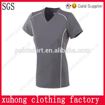 Ladys fitted plain sublimation polyester t-shirt