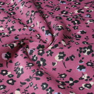 TC-Spandex-Fleece mit Leopardenmuster für Kleidungsstücke