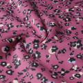 Lana de spandex TC con estampado de leopardo para prendas de vestir