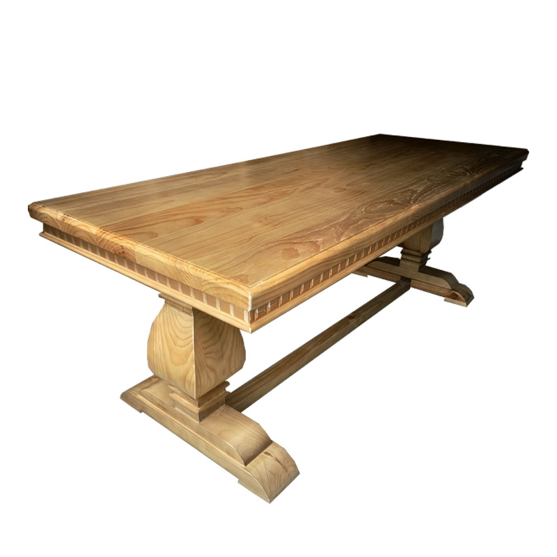 elm soild wood dining table
