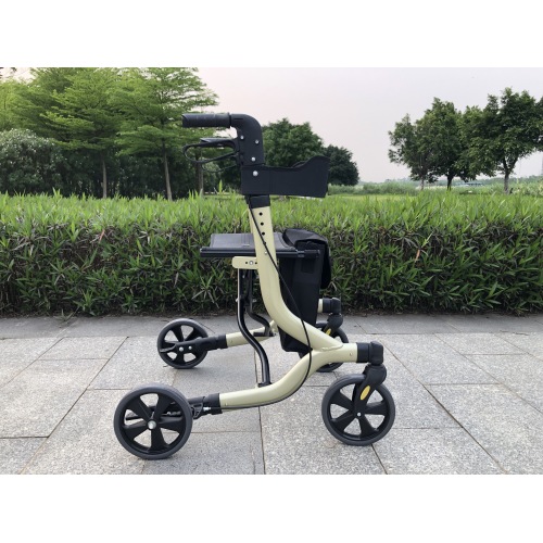 Outdoor Lightweight Rollators Aluminum rollator walker with shopping bag Factory