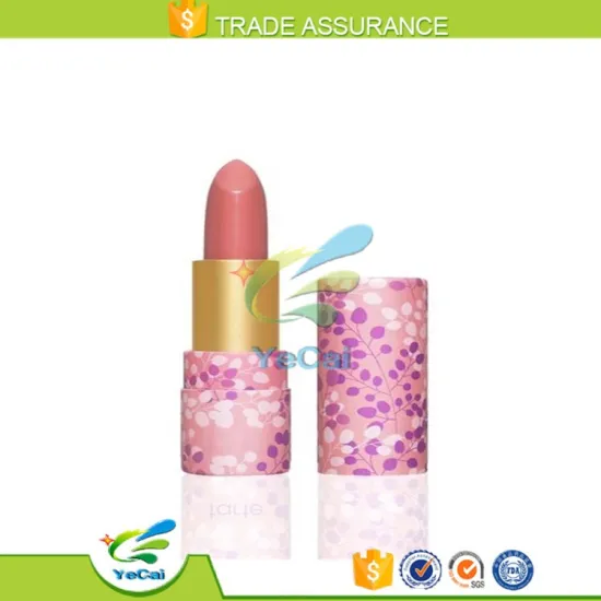 eco-friendly round cardboard black empty lipstick tube paper packaging box