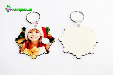 High-quality Sublimation MDF keychain