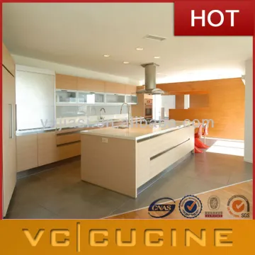 Guangzhou cherry solid wood kitchen cabinet