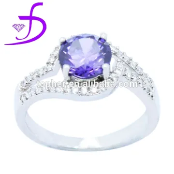 925 silver jewelry wholesale Micro pave setting cubic zircon ring