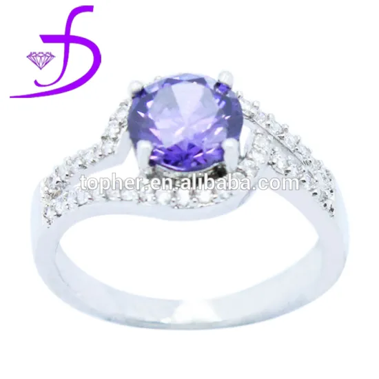 925 silver jewelry wholesale Micro pave setting cubic zircon ring
