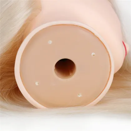 Beauty School student learn Equipments Silky Straight 100% Human Hair Mannequin Training Head