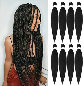 Synthetic Pre-stretched Braiding Hair Perm Yaki Braid Hair Bulk Jumbo Pre Stretched Braiding Hair Expression for Women